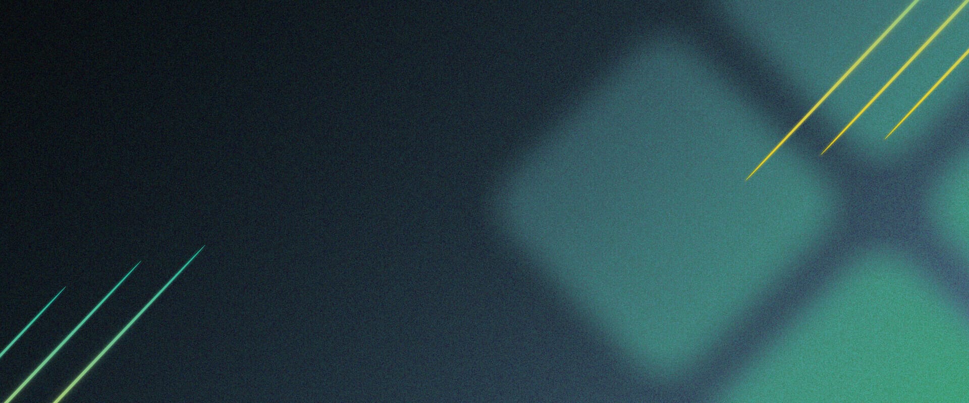Abstract geometric design with diagonal lines and soft green and blue gradients, capturing the dynamic spirit of Spryker EXCITE 2024.